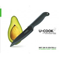 U-COOK Katana series: black ceramic knives set